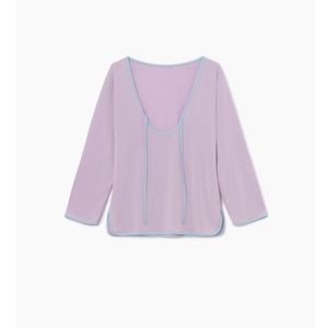 Silva shirt Malva snd light blue